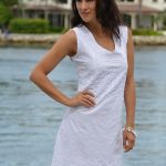 "Largo" - Embroidered V Neck Dress