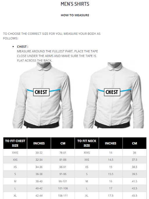 sizecharttest Cotton Natural