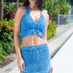 Harmony Sky Blue Halter Top