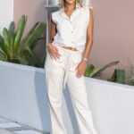 Half Moon Beige Pants