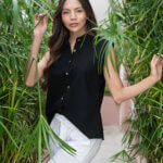 Aria Black Sleeveless Top