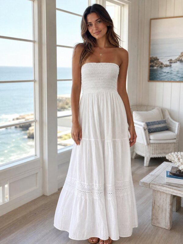 women in white dress